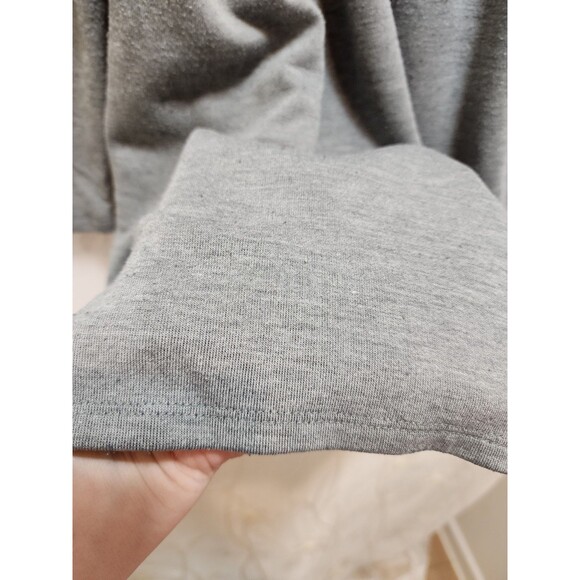 CAT & JACK GIRLS 5T GREY LONG SLEEVE DRESS DRAPEY SOFT COZY NUETRAL PLAIN KIDS - Picture 5 of 12